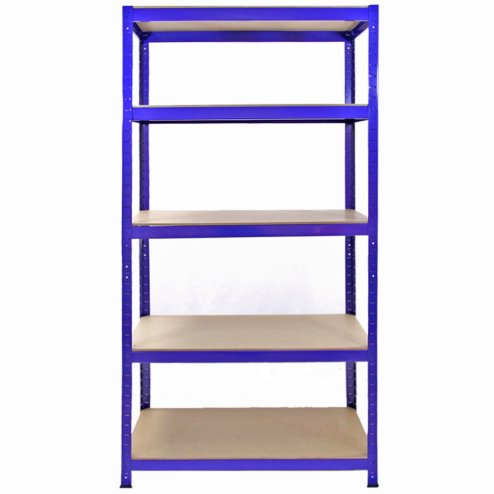 10 x Monster Racking 90cm Blue Garage / Utility / Shed Storage Racks Bays / Warehouse Shelving includes FREE rubber mallet
