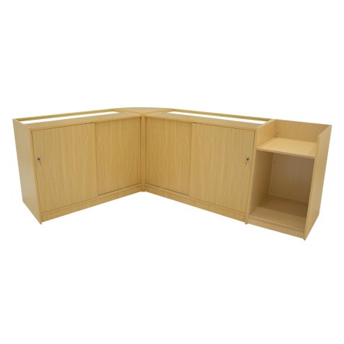 Hyperion LED Shop Counter Set K1500, B1500, TB60 & LM60 - Maple