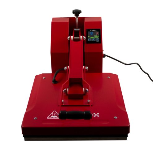 Heat Press Digital Transfer Machine 38 x 38cm Flat Clam & Sublimation Printer Teflon Sheet Touchscreen Display Adjustable Pressure Ink Vinyl 250C Professional Business 10 Sublimation Sheets Heat Tape