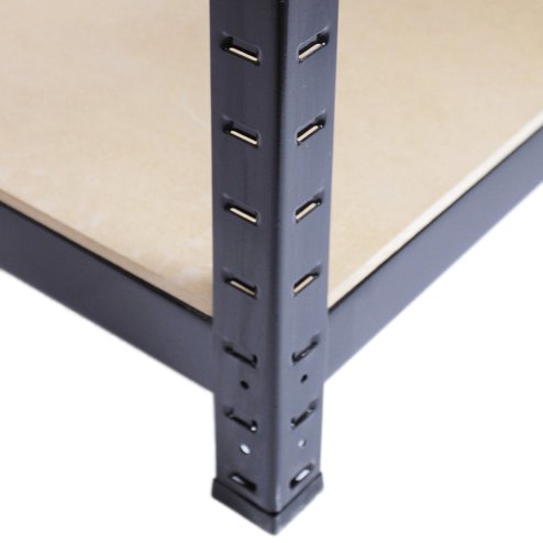 Monster Racking 90 x 45 x 180 cm Garage / Warehouse Shelving Unit / Racking Bay, Black Boltless Unit