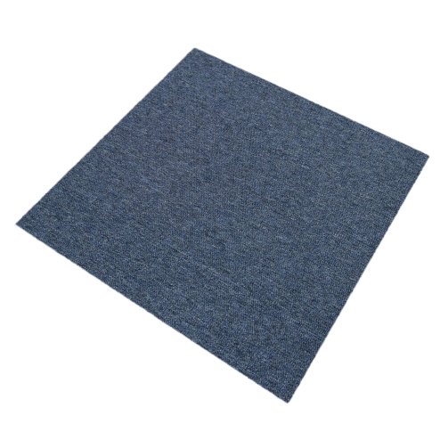 40 x Carpet Tiles Storm Blue 10m2 Heavy Duty Commercial Retail Shop Office Home Domestic Premium Flooring Easy Installation 50cm x 50cm Square Anti Slip