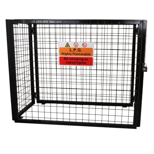 Gas Bottle Collapsible Cylinder Bottle Storage Security Galvanised Powder Coated Steel Mesh Cage 900mm