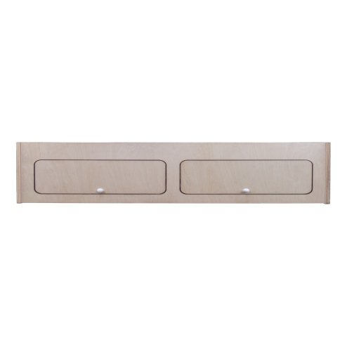 Campervan Overhead Cabinet 2 Door Top Locker Central Divider Camper Van Furniture Storage Lightweight Solid Birch Plywood Unpainted Soft Close Hinges Push Button Locks Pre Drilled Holes Fixing Kit