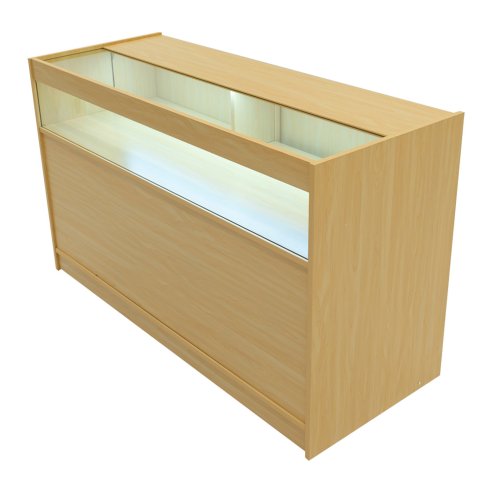 Europa LED Shop Counter Set B1500, C1500, TB60 & LM60 - Maple