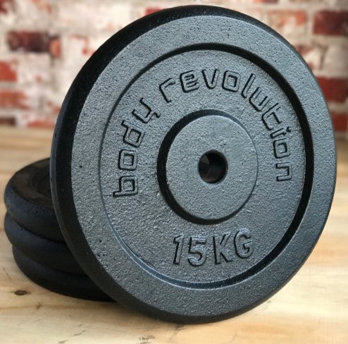 Cast Iron Weight Plates 15kg PAIR