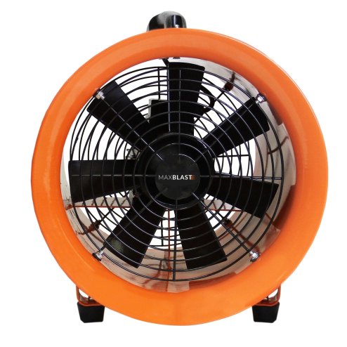 Dust Extractor Ventilation Fan 250mm Portable 6m Duct Hose Workshop Fume Air Blower Industrial PVC Ducting Ventilator