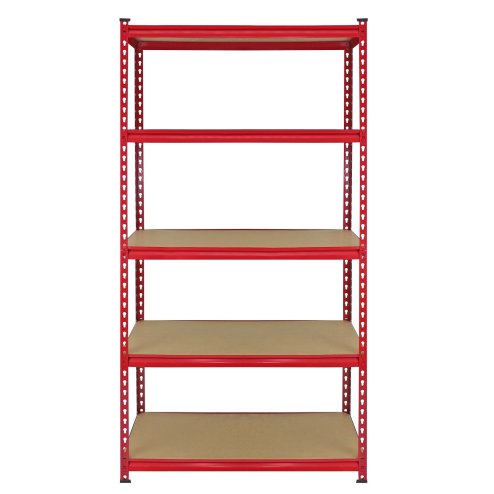 10 Monster Racking Z-Rax Industrial Shelves Garage Shelving Racks, 360kg/shelf, Red, 90 x 183 x 45