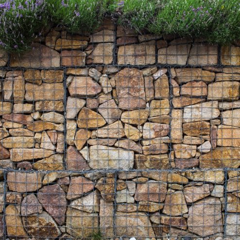 Gabion Baskets Cages Mesh Wire Galvanised Steel Outdoor Stone Basket Spiral Retaining Wall Planter Garden / 100 x 80 x 30cm / 2 Pack