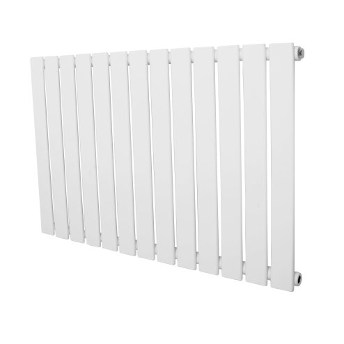 Flat Single Column Radiator - 600 x 910mm - White