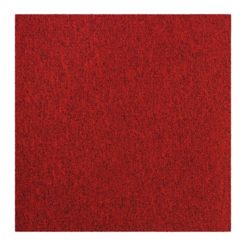 20 x Scarlet Red Carpet Tiles 5 Square Metres Commercial Hard Wearing Heavy Duty Domestic Premium Office Home Flooring