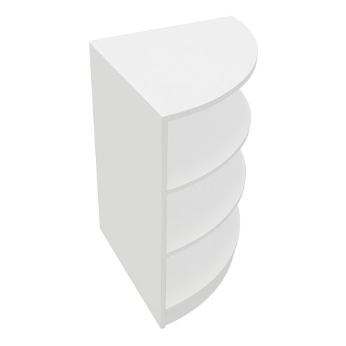 Retail Shop Corner Counter LM60 - White