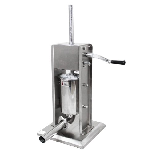 3L Sausage Stuffer Kit Filler Maker 304 Stainless Steel Heavy Duty Commercial Meat Machine Vertical Manual 2 Speeds