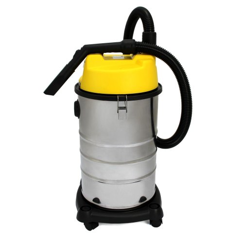 MAXBLAST Industrial Wet & Dry Vacuum Cleaner & Attachments, Powerful 1400W, 30 Litre, Stainess Steel