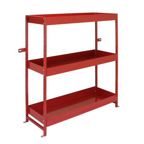 Monster Racking Flame Metal Van Racking Tool Storage Units Shelves Red, Steel Shelving Bays & Drawers