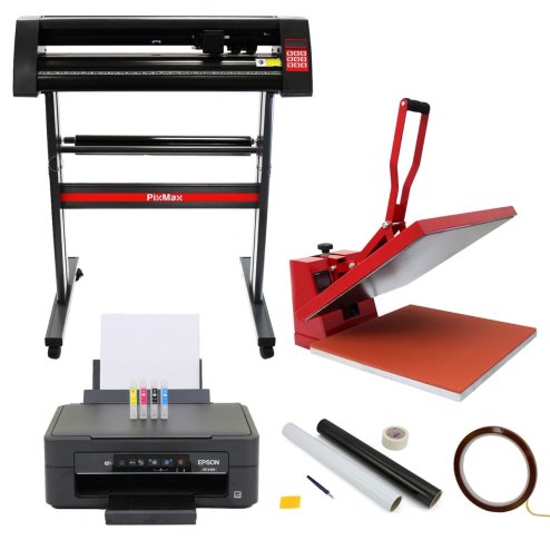 Vinyl Cutter Sublimation Printer 50cm Heat Press T Shirt Transfer Digital Industrial Business Home Custom Design Plotter Machine Stand Cutting Printing | Weeding Pack