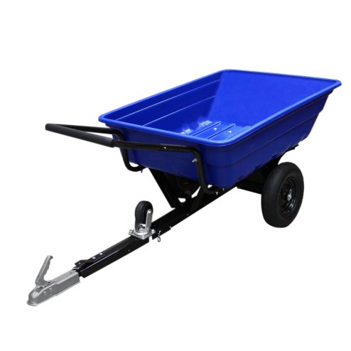 ATV Trailer Garden Transportation Tow Tipping Quad Farm Horses Heavy Duty Tractor Dump Utility Cart Pneumatic Tyres 295kg