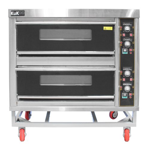 KuKoo Commercial Baking & Pizza Oven, Large Twin Deck Stone Base, Electric Single / Three Phase