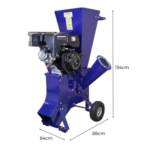 Log Splitter 7T Electric & 15HP Wood Chipper Petrol Timber Cutter Hydraulic 3L 2200W Motor Axe 2 Blades Duoblade Garden Shredding Mulcher 4-Stroke 420cc| 520mm Max Log Length