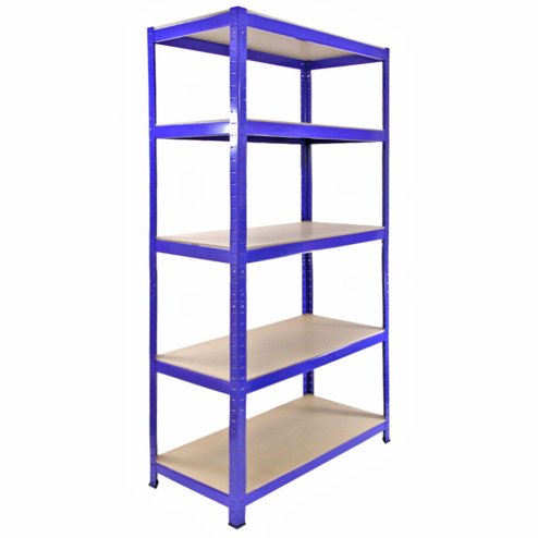 Monster Racking Heavy Duty Garage Storage Shelves (x3) & Workbench Blue 90cm x 182.5cm x 45cm