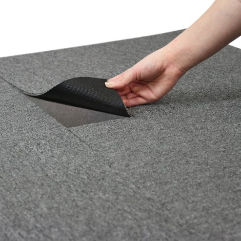 40 x Carpet Tiles Anthracite Grey 10m2 Heavy Duty Commercial Retail Shop Office Home Domestic Premium Flooring Easy Installation 50cm x 50cm Square Anti Slip