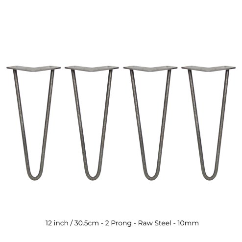 4 x Hairpin Legs / Hair Pin Legs Set SkiSki Legs Furniture Desk Bench Chair Table 12