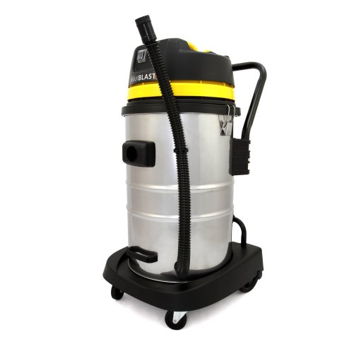 MAXBLAST Industrial Wet & Dry Vacuum Cleaner & Attachments, Powerful 1400W, 50 Litre, Stainess Steel