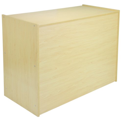 MonsterShop Nova Shop Counters Set & Retail Showcase Cabinet Display, Maple, Melamine MDF