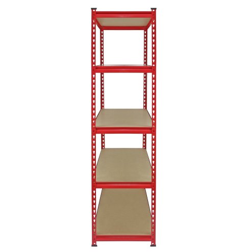 Pack of 3 Garage Shelving Unit - 5 Tier Heavy Duty Rack for Storage Steel Utility Shelves | Metal & MDF Boltless Racking Assembly System Capacity 5400KG + FREE Rubber Mallet