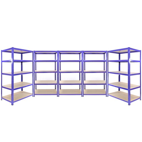 5 Monster Racking Q-Rax Industrial Warehouse Shelving Unit Garage Racks, 200kg/shelf, 90cm/120cm