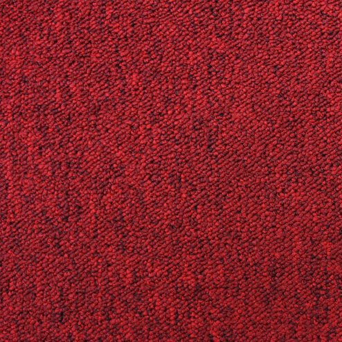 40 x Carpet Tiles Scarlet Red 10m2 Heavy Duty Commercial Retail Shop Office Home Domestic Premium Flooring Easy Installation 50cm x 50cm Square Anti Slip