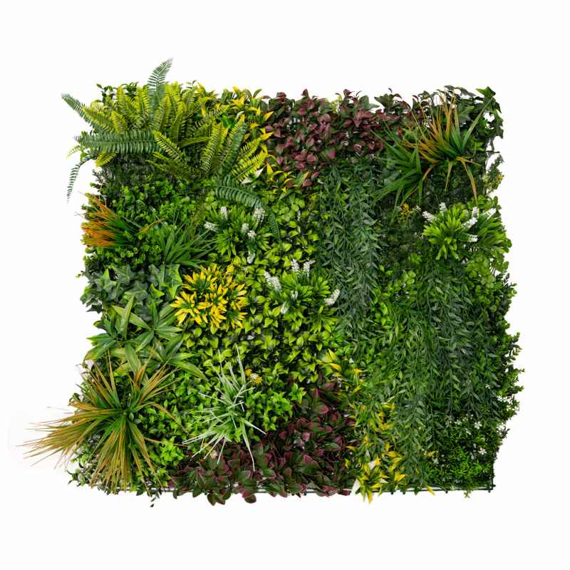3Pcs Artificial Plant Wall Panel 100 x 100cm Cassia Living Foliage Green Tiles Indoor Outdoor Weather & UV Resistant Grass Fence Hedge Privacy Backdrop Garden Home Decor Snap & Lock Fixings Included