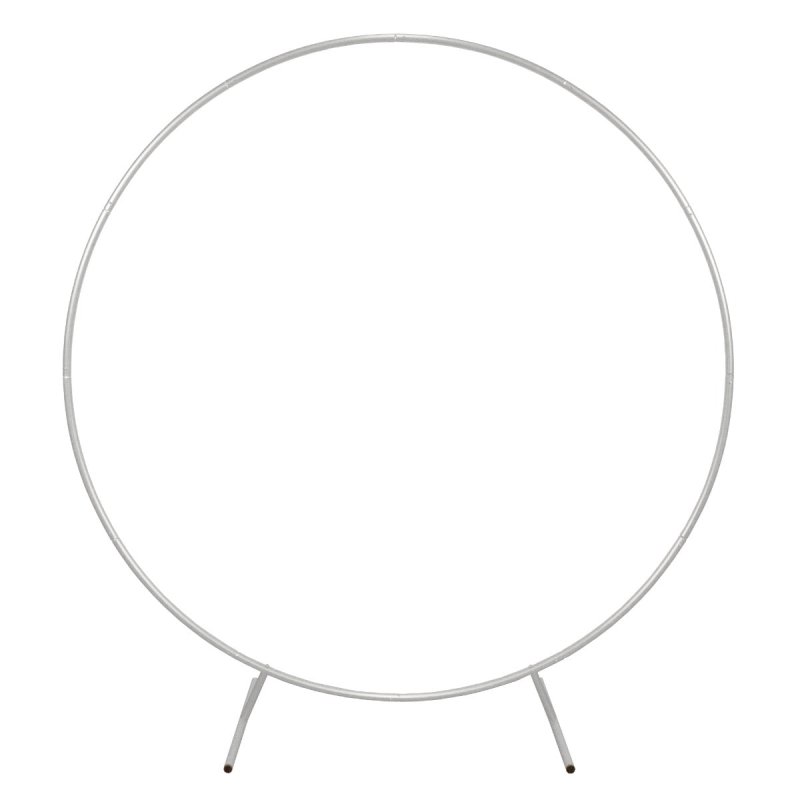 Wedding Moongate White Arch 2m/200cm & Weeping Willow Light Up Tree Warm White LED with Metal Flat Base Arbour Background Decor Flower Balloon Circle Hoop Frame Outdoor Backdrop Wedding Decoration