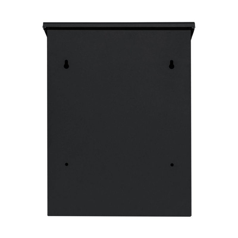 Parcel Post Drop Box Black Large Steel Outdoor Lockable 2 Keys Letter Mail Package Courier Container Delivery Storage Wall Mount Safe Secure Anti Fishing Scannable Barcode FREE Screwdriver Fixing Kit
