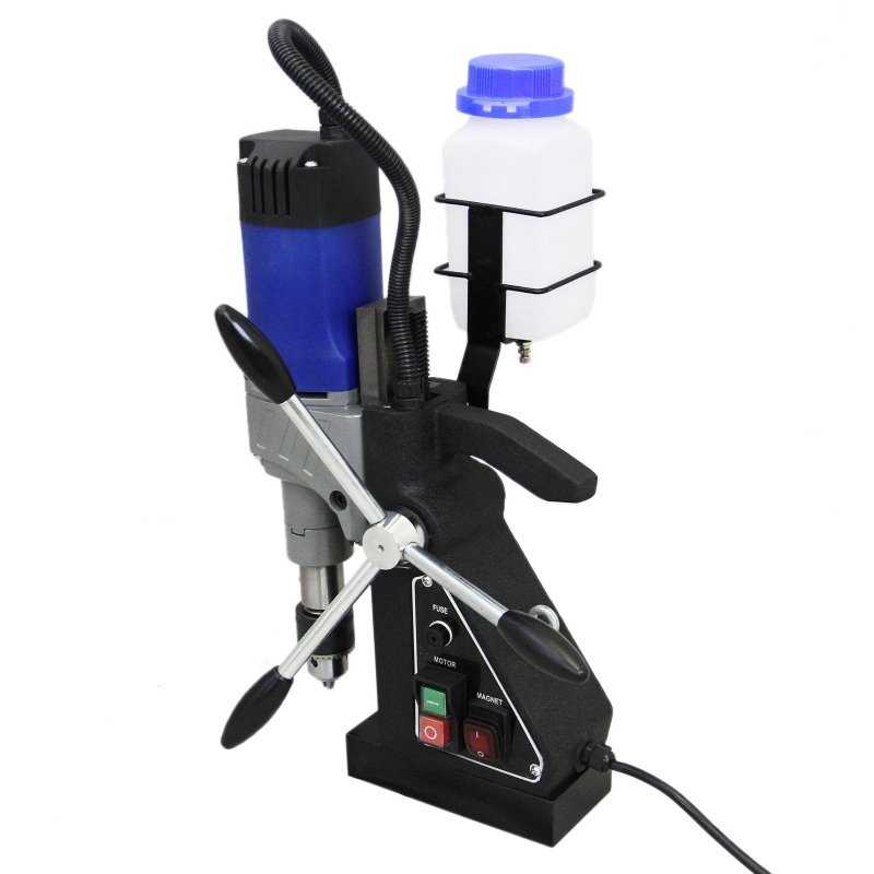 Industrial Steel Magnetic Drill Press Machine 230V 35mm Diameter Drilling Annular Cutter Railways Ship Building Bridge Engineering Electric Power Construction