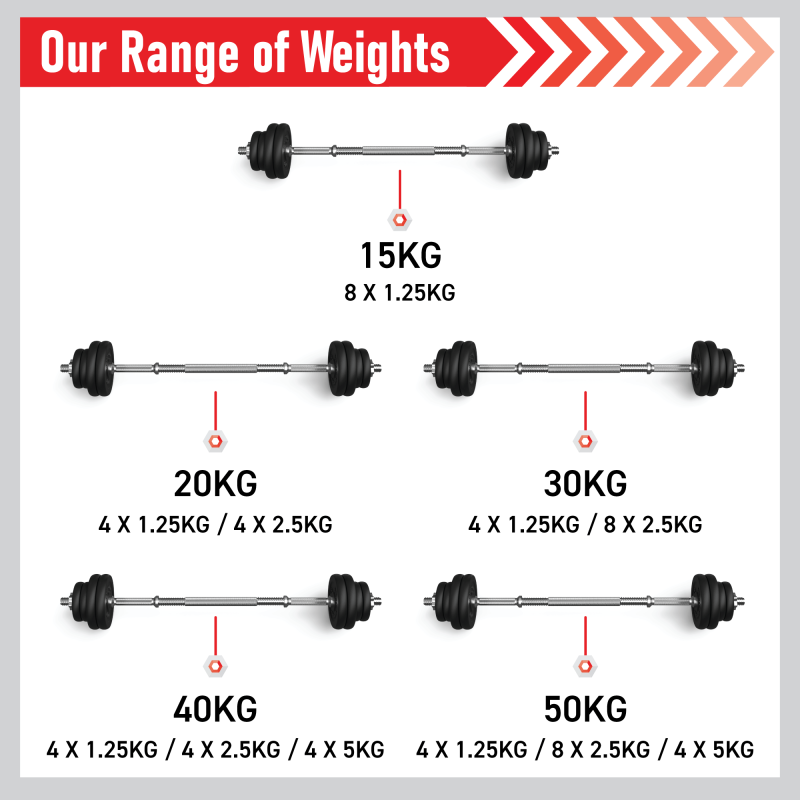 Cast Iron Dumbbell Set 20kg