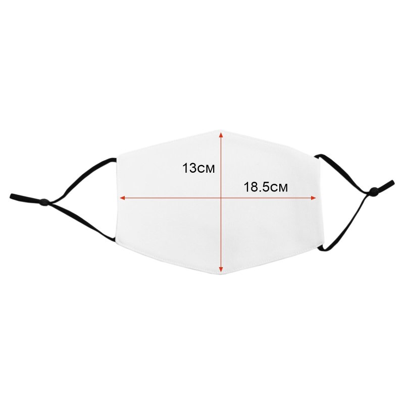 Sublimation Blank Face Masks Reusable / 10 Pack Of Large Facemasks White / 5 Layer Filter Custom Print Heat Transfer Press Customise Dye Personalise Printing
