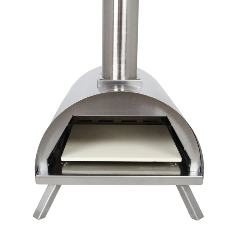 Outdoor Tabletop Pizza Oven Smoker Barbeque Countertop Garden Oven Cooker Portable Grill Stainless Steel | Pizza Peel, Pizza Stone, Pizza Cutter, FREE Rain Cover