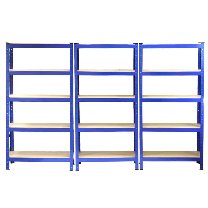 10 Monster Racking T-Rax Garage Storage Solutions Heavy Duty Industrial Shelves, 150kg/shelf, Blue
