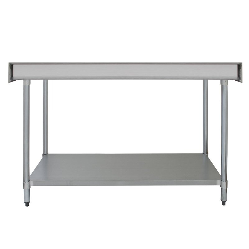 KuKoo 5ft Food Preparation Kitchen Catering Table, Stainless Steel, 250kg Capacity
