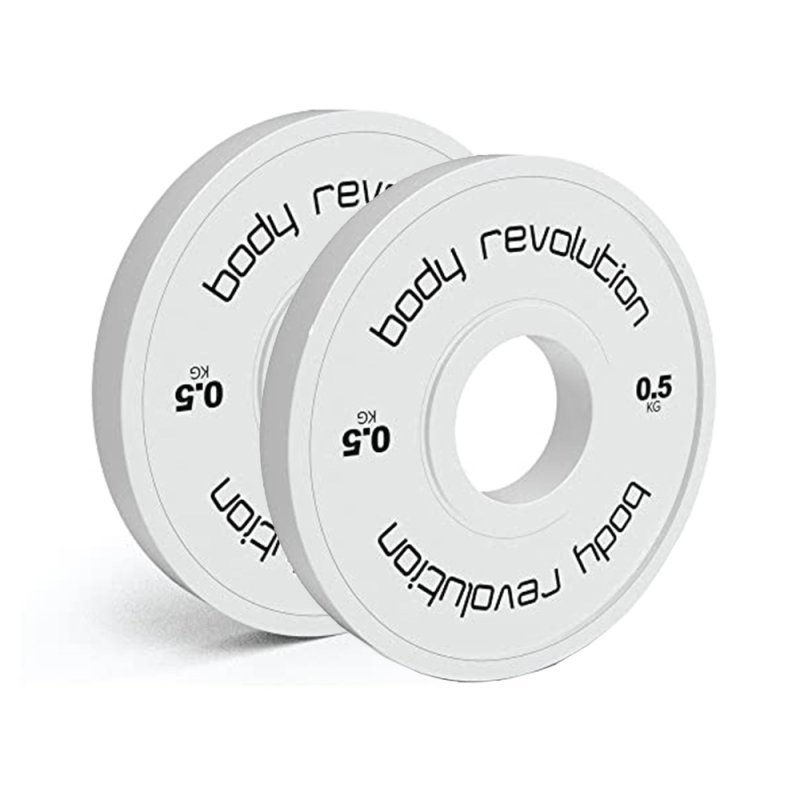Fractional Bumper Plates (2 x 0.5kg)