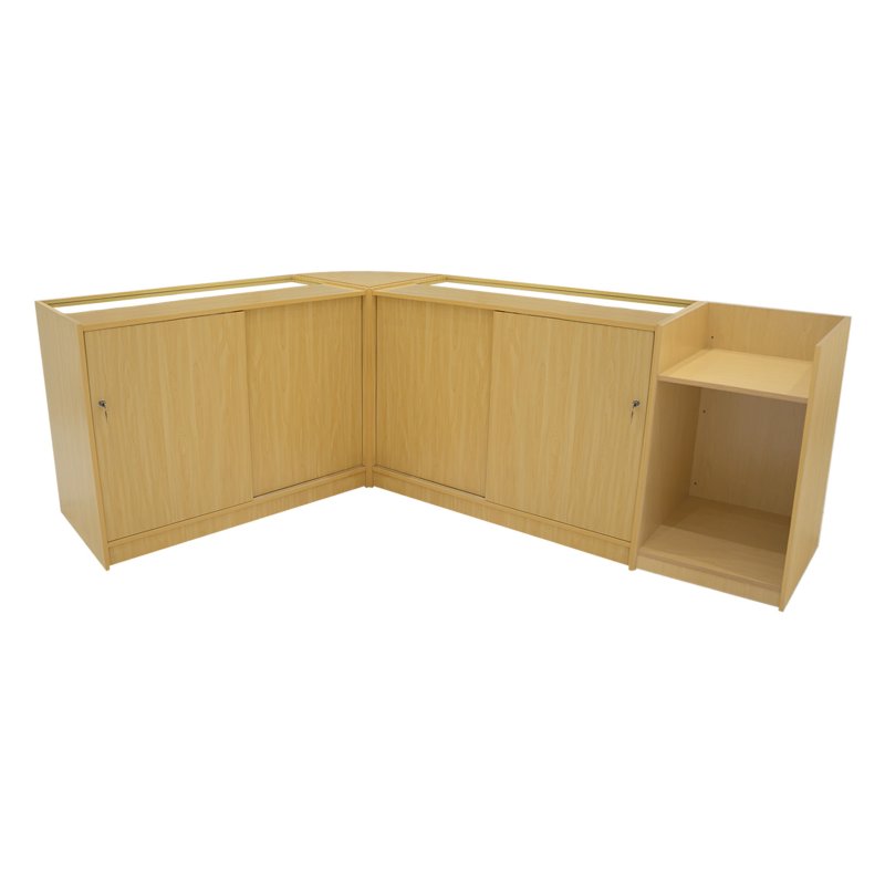 Hyperion LED Shop Counter Set K1200, B1200, TB60 & LM60 - Maple