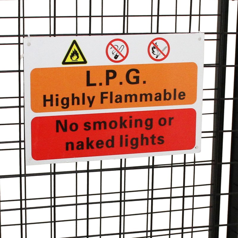 Gas Bottle Collapsible Cylinder Bottle Storage Security Galvanised Powder Coated Steel Mesh Cage 1000mm
