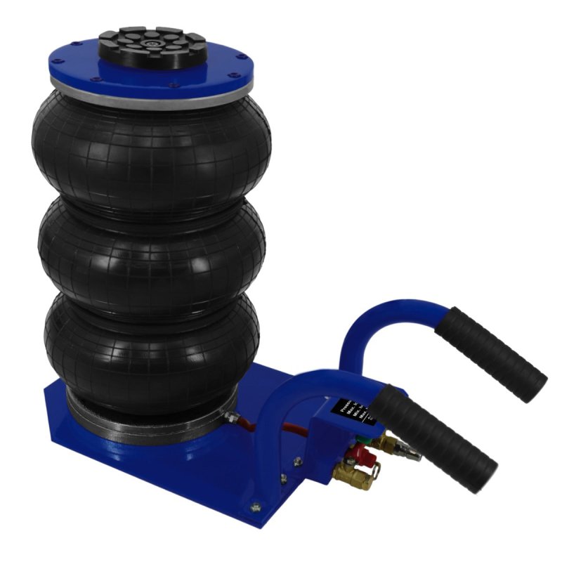 Air Bag Jack 3.5 Ton 7700 LBS Capacity Pneumatic Heavy Duty Quick 3-5 Second Car Lifting Jack Triple Bag Auto Repairing Tyres Changing Rubber Grip Handles 13.5 - 40cm / 16 Inch Lifting Range