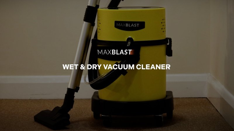 Monster Shop Valeting Shampoo Machine Carpet Washer 3 in 1 Wet and Dry Shampoo/Vacuum Cleaner, 20L 1200W Wet Water Dirt Blower Vac HEPA 4.3m Cable with Auto Rewind