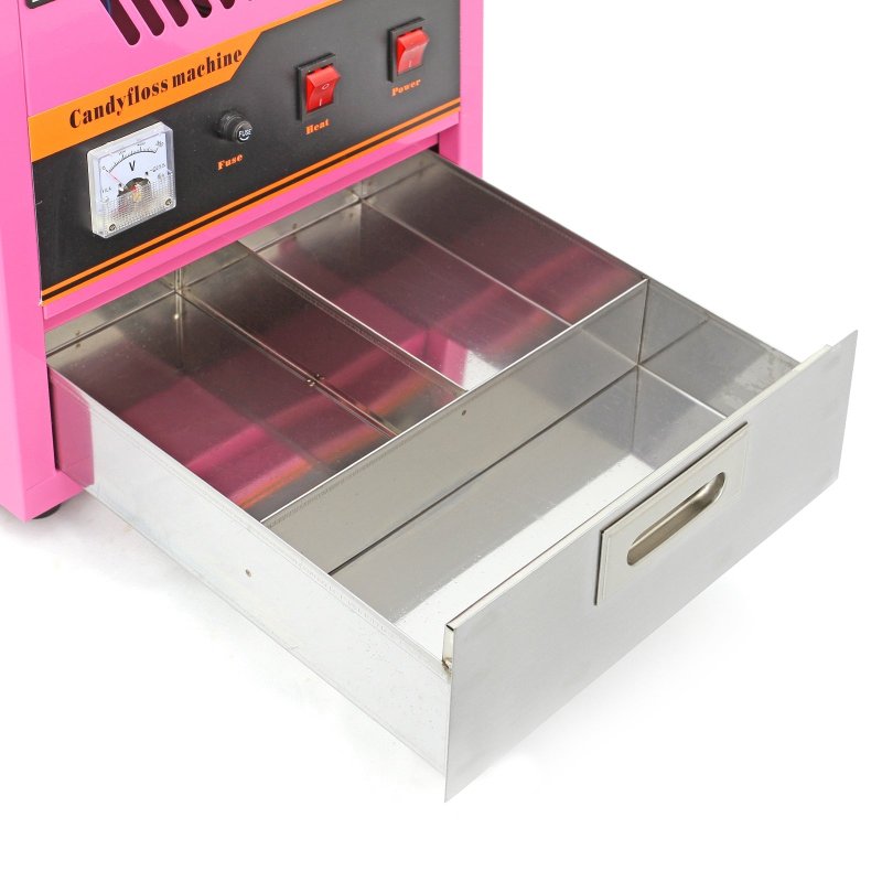 KuKoo Cotton Candy Floss Maker & Dome, Retro Pink, Stainless Steel, 51cm x 83cm x 51cm
