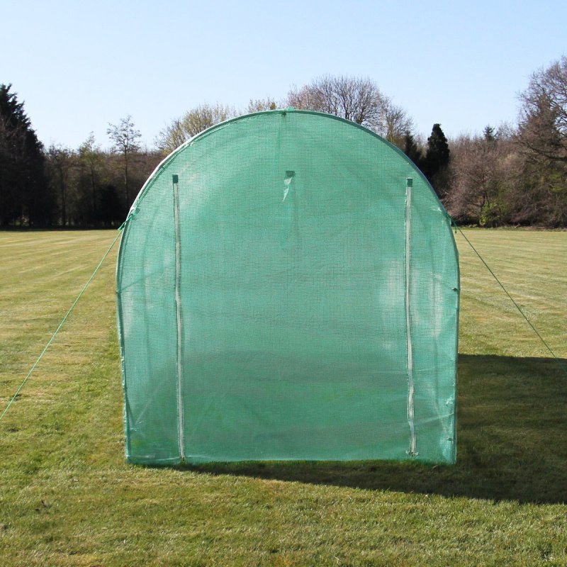 Polytunnel Greenhouse Walk In Galvanised Windows Doors Growhouse PE Cover Gardening Metal Frame Outdoor Garden Tent Vegetable Flower Plant 19mm Diameter | 2 x 2.5m
