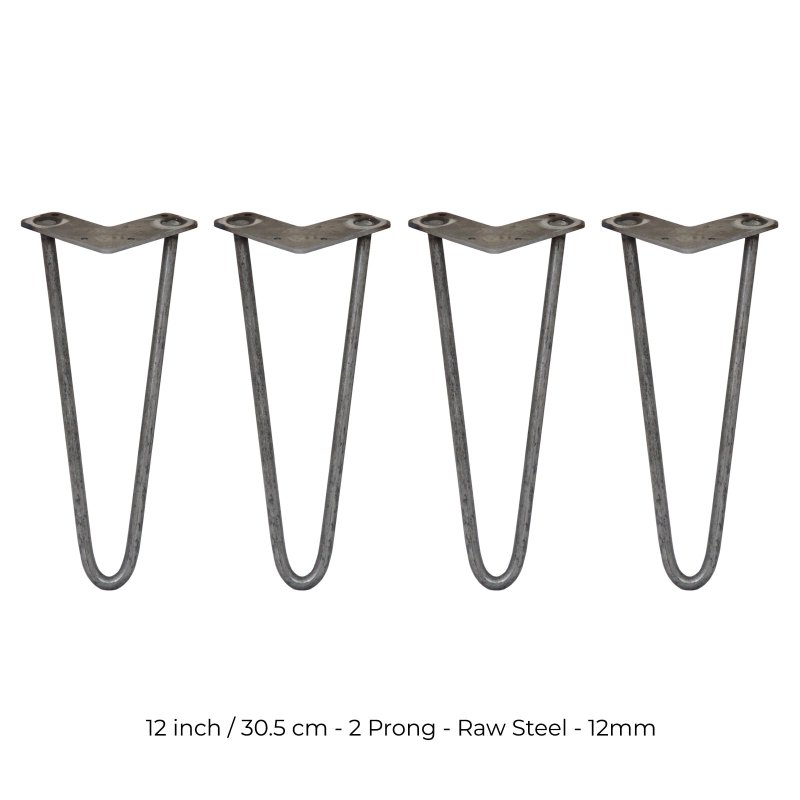 4 x Hairpin Legs / Hair Pin Legs Set SkiSki Legs Furniture Desk Bench Chair Table 12