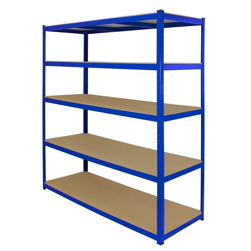 Monster Racking 10 x Garage Racking Shelving Unit / 5 Tier 1600mm Wide x 600mm Deep / Steel & MDF Shelves