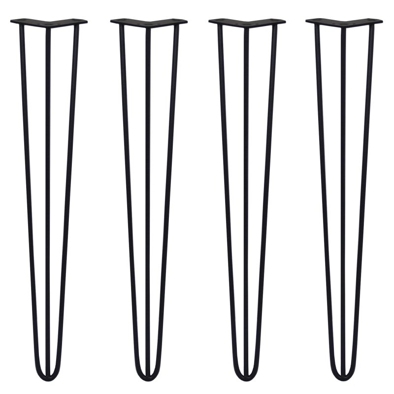 4 x Hairpin Legs / Hair Pin Legs Set SkiSki Legs Furniture Desk Bench Chair Table 28