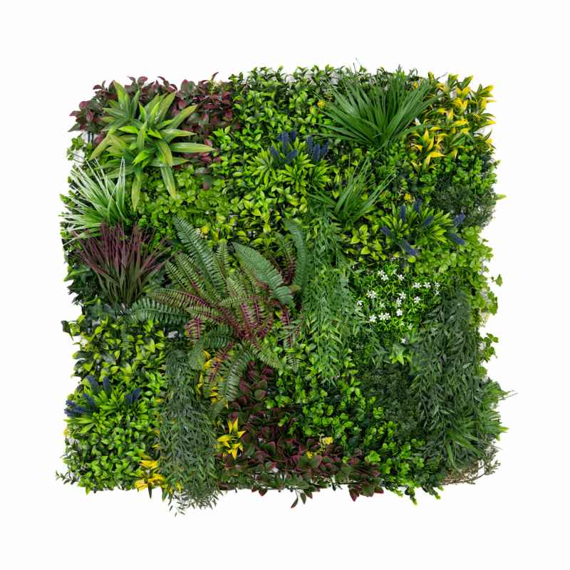 3Pcs Artificial Plant Wall Panel 100 x 100cm Cassia Living Foliage Green Tiles Indoor Outdoor Weather & UV Resistant Grass Fence Hedge Privacy Backdrop Garden Home Decor Snap & Lock Fixings Included